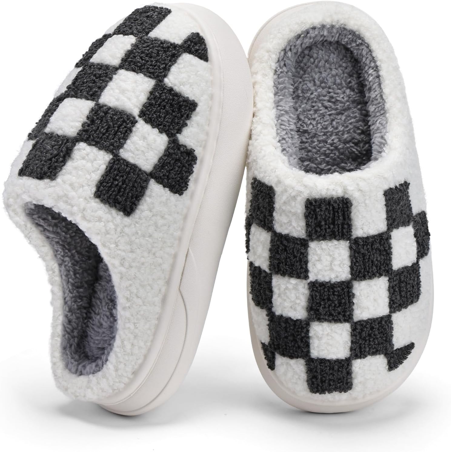 IceUnicorn Kids Slippers Boys Girls Warm Soft Plush Memory Foam House Slippers Big Little Kids Non-Slip Winter Home Shoes for Indoor Outdoor