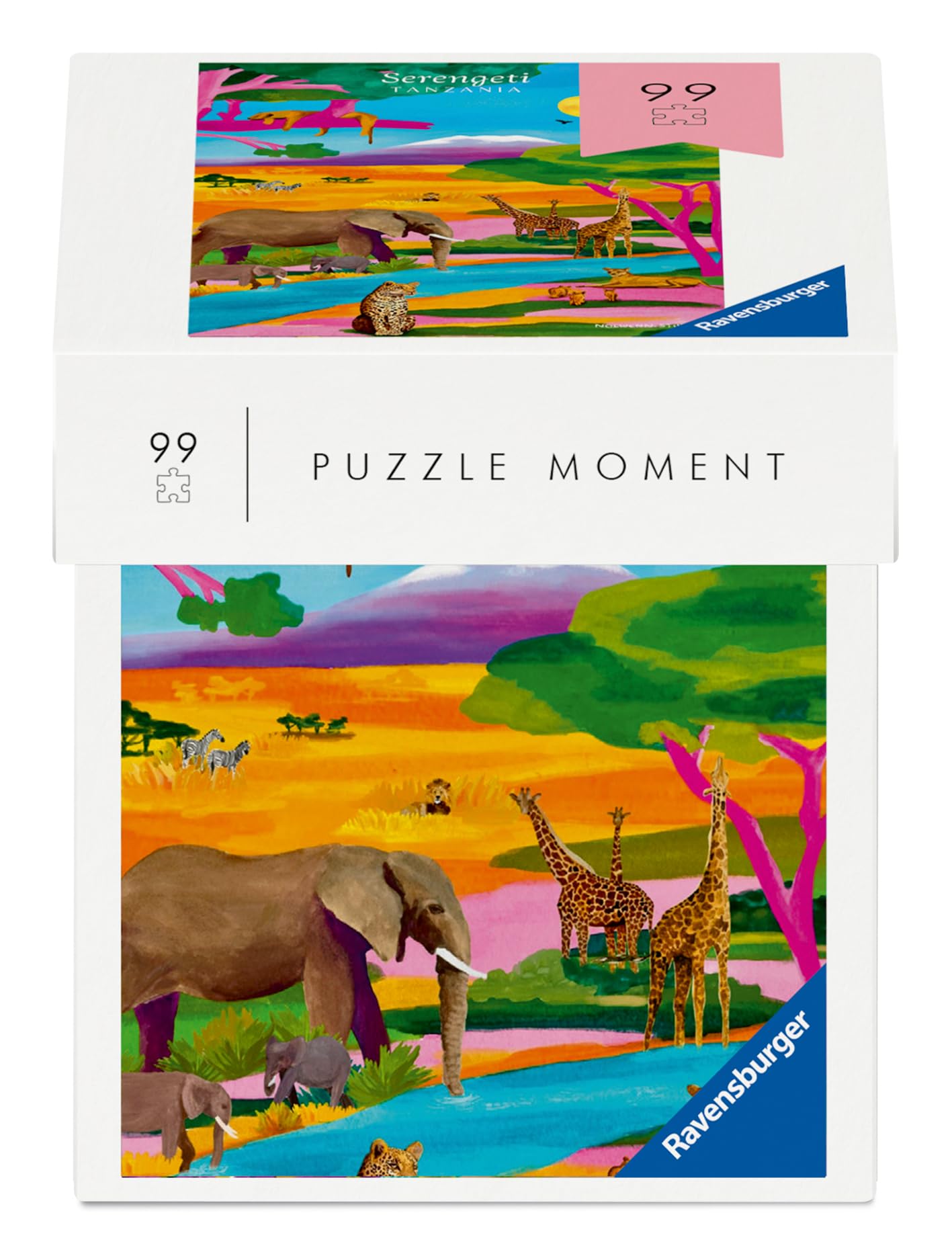 Ravensburger Puzzle Moments 99 Piece Jigsaw Puzzle - “Tanzania”, Multicolor, 33.5 x 23.1 x 3.7 cm