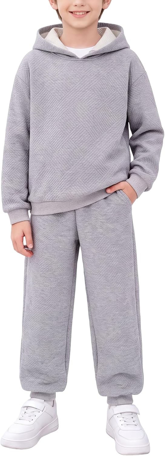 PATPAT Boys Sweatsuits Hoodie and Joggers with Pocket Fall Clothes 5-12Y