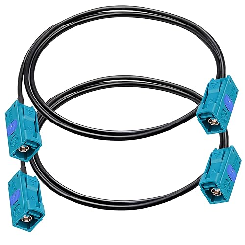 Miniatura 1 de TUOLNK Fakra Z Cable RG174 Fakra Z hembra a hembra RF cable coaxial de 3.3 pies (1M) cable de extensión de antena GPS para radio FM AM Sirius XM