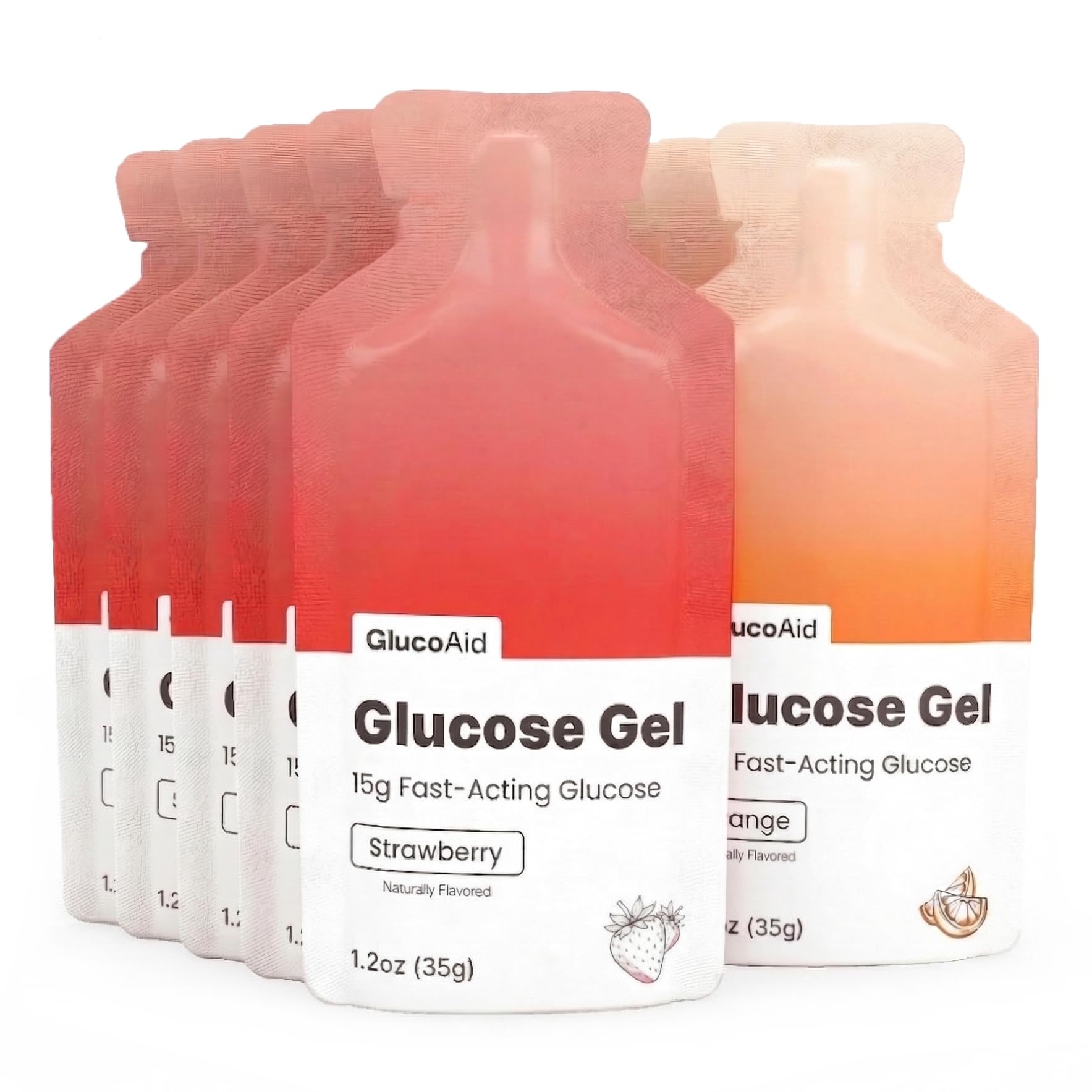 GlucoAid 15g Glucose Liquid Gel Variety 10 Pack