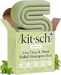 Kitsch Clarifying Tea Tree & Mint Shampoo Bar - Tea Tree Shampoo for Build-Up Removal - Hair Shampoo Bar for Scalp & Oil Control - Vegan Hair Care, 91g