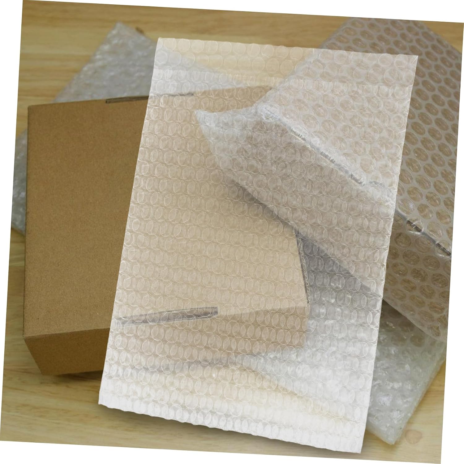 Zerodeko 100Pcs Bubble Pouches Cushioning Wrap Bags Self Sealed Envelopes for Shipping Mailing Moving Inflatable Packaging for Safe Storage