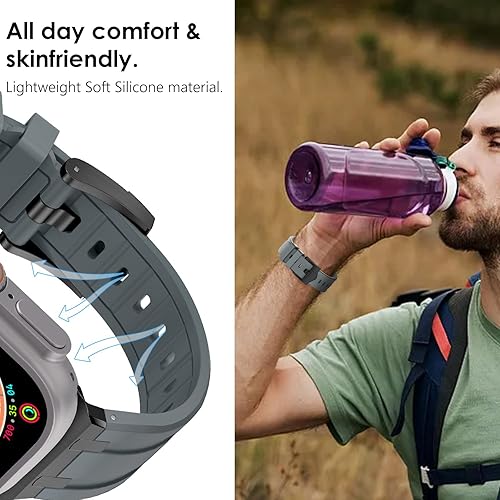 Miniatura 5 de WINGLE AP Luxury Bands for Apple Watch Band Ultra 3/2/1 Band Ultra 49mm Series 11 10 46mm 45mm 44mm 42mm SE 3/2/1 Series 9 8 7 6 5 4 3 2 1 Men