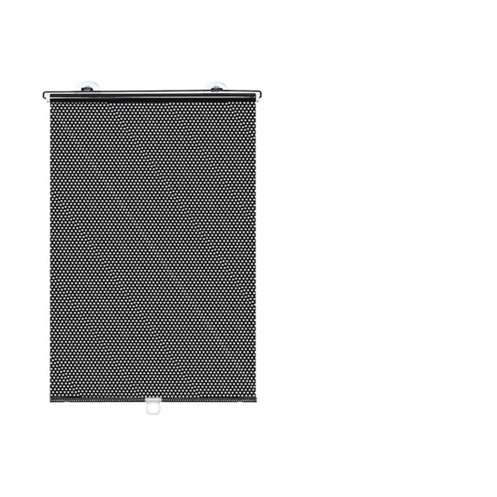 Suction Blinds For Windows Shutter No Drill Roll Curtain Movable With Suction Cup Blackout Roller Blind Blackout Shades Window(Black 68x125cm)