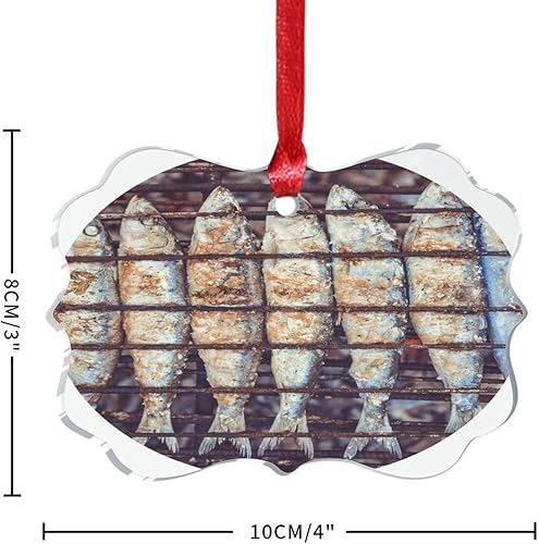 Vista 69 de Grill Master Meat Kebab Adorno de Navidad Deliciosa Comida Sabrosa Hornear Mariposa Árbol de Navidad Adorno Recuerdo Fruta Hamburgo Papas Fritas