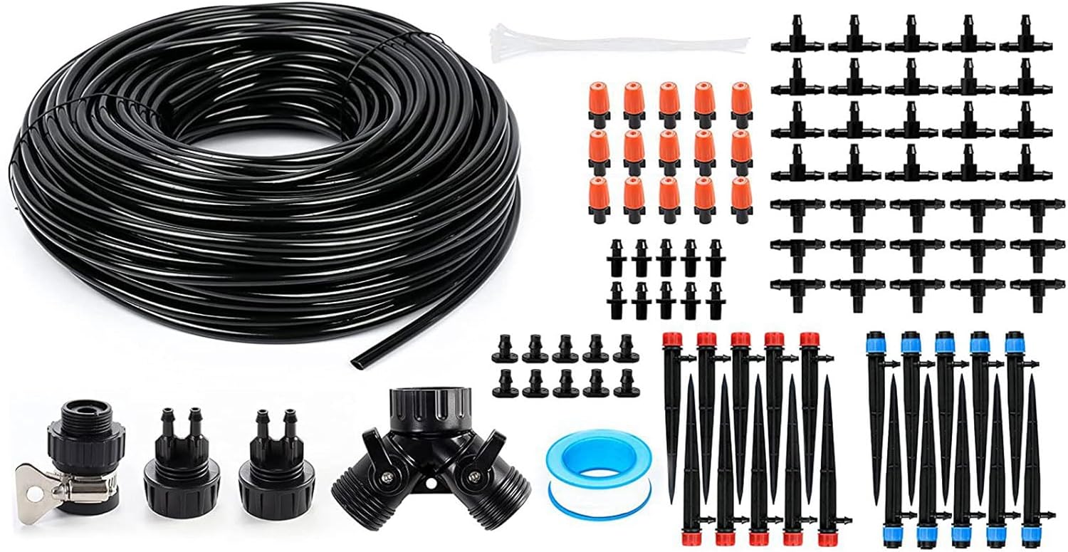 Drip Irrigation Set Automatic Irrigation Watering Irrigation Equipment Distribution Tubing Hose Adjustable
