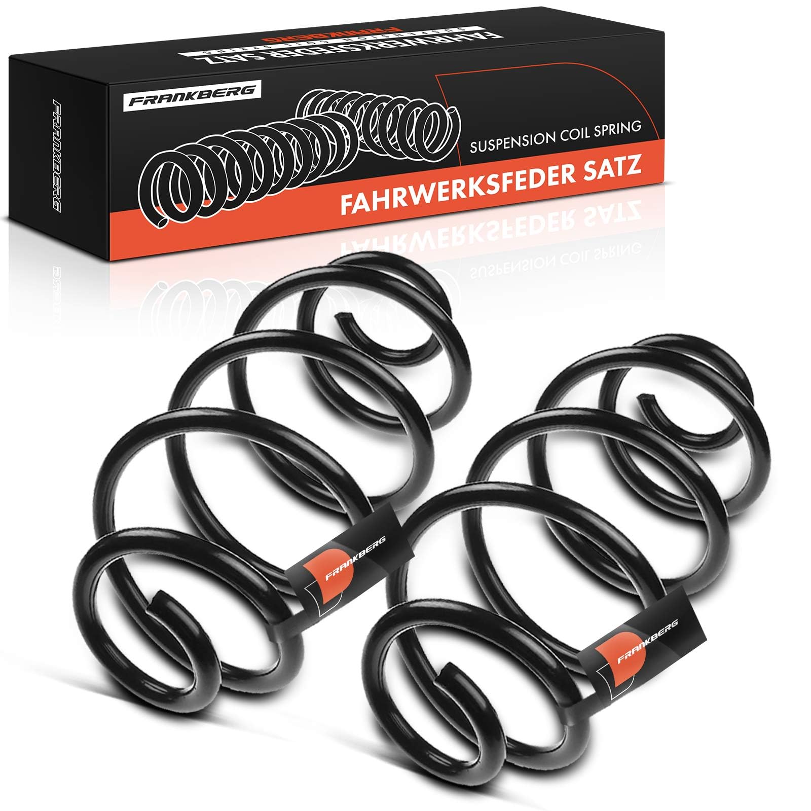 Frankberg 2 muelles de suspensión eje trasero 51850391 | Compatible con: Doblo Cargo 263, Caja combinada/MPV X12