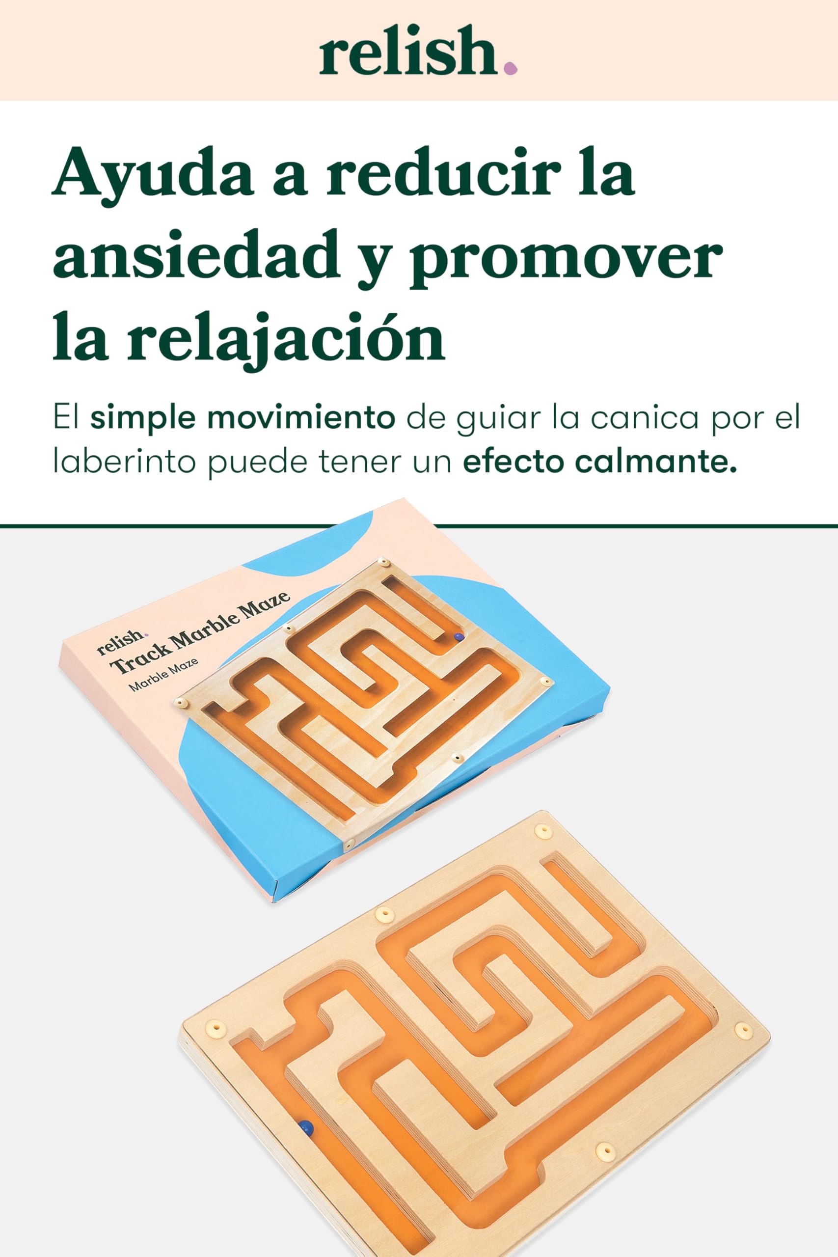 Relish - Marble Maze Track Game - Juegos y Actividades para Personas Mayores y Personas Mayores sobre Alzheimer y Demencia, Mejora de Habilidades y coordinación