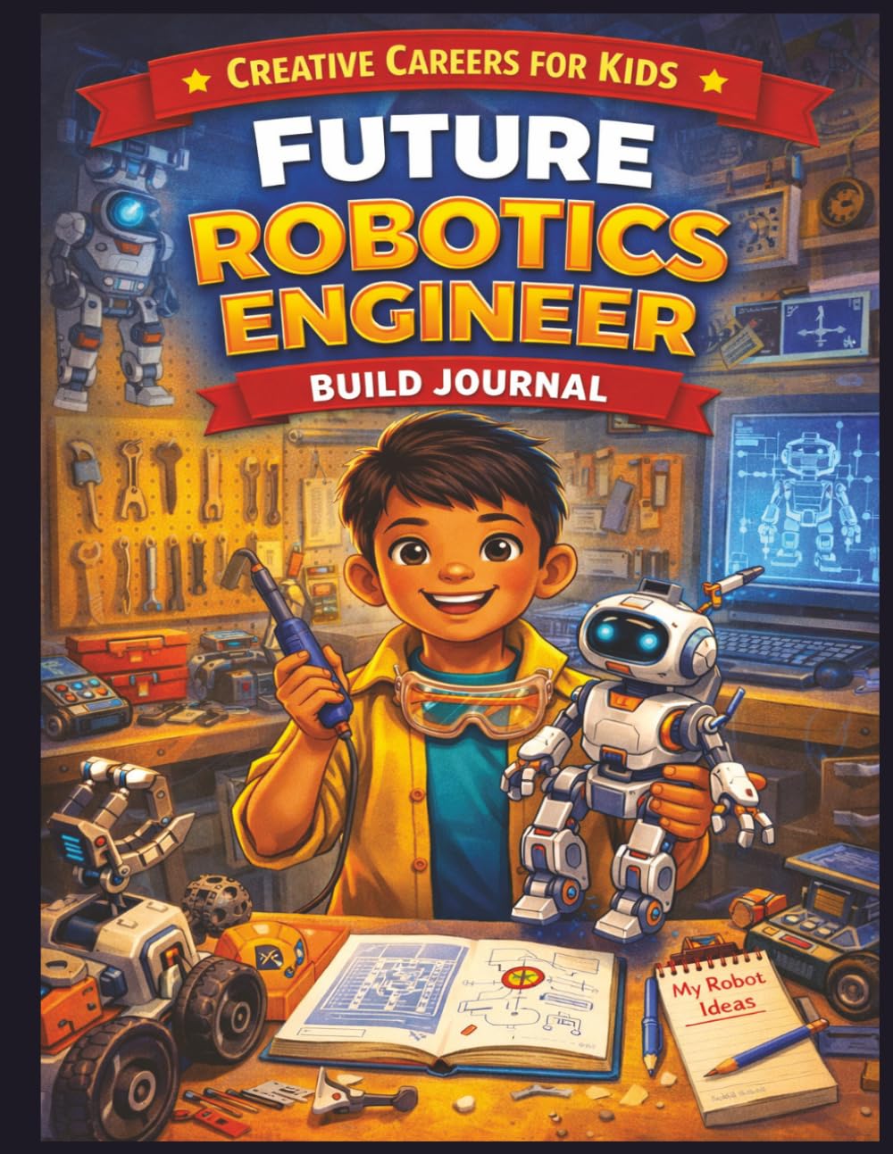 Future Robotics Engineer Build Book for Kids: A Creative Career Exploration Book for Kids Featuring STEM Activities and Design Challenges (Creative Careers for Kids)