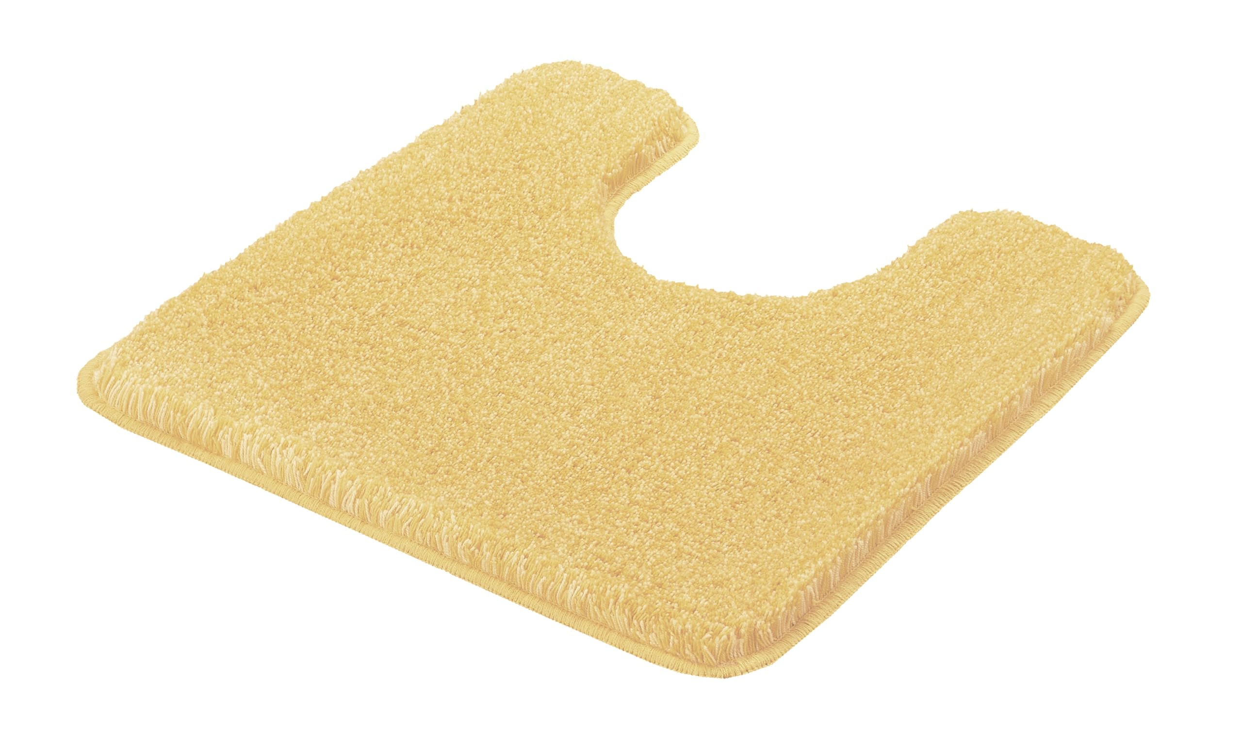 Kleine Wolke WC-Vorleger Relax Mimose 55 x 55 cm mit Ausschnitt | OEKO-TEX zertifiziert, rutschhemmende Unterseite, für Fußbodenheizung, maschinenwaschbar, 100% Polyacryl