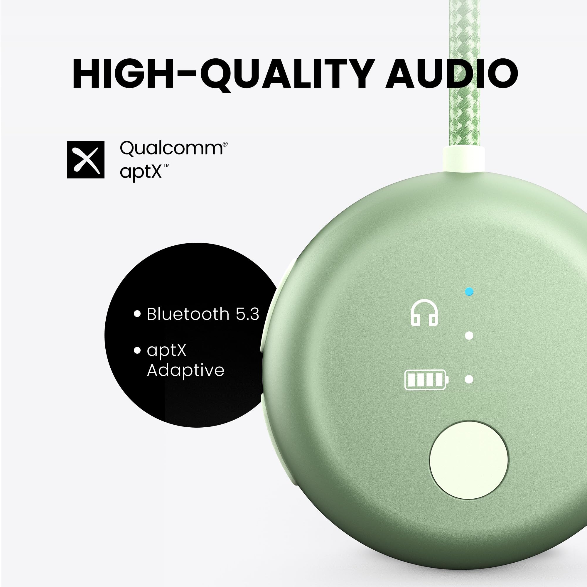 Avantree SoundJet R1 Bluetooth-adapter vliegtuig voor hoofdtelefoon en