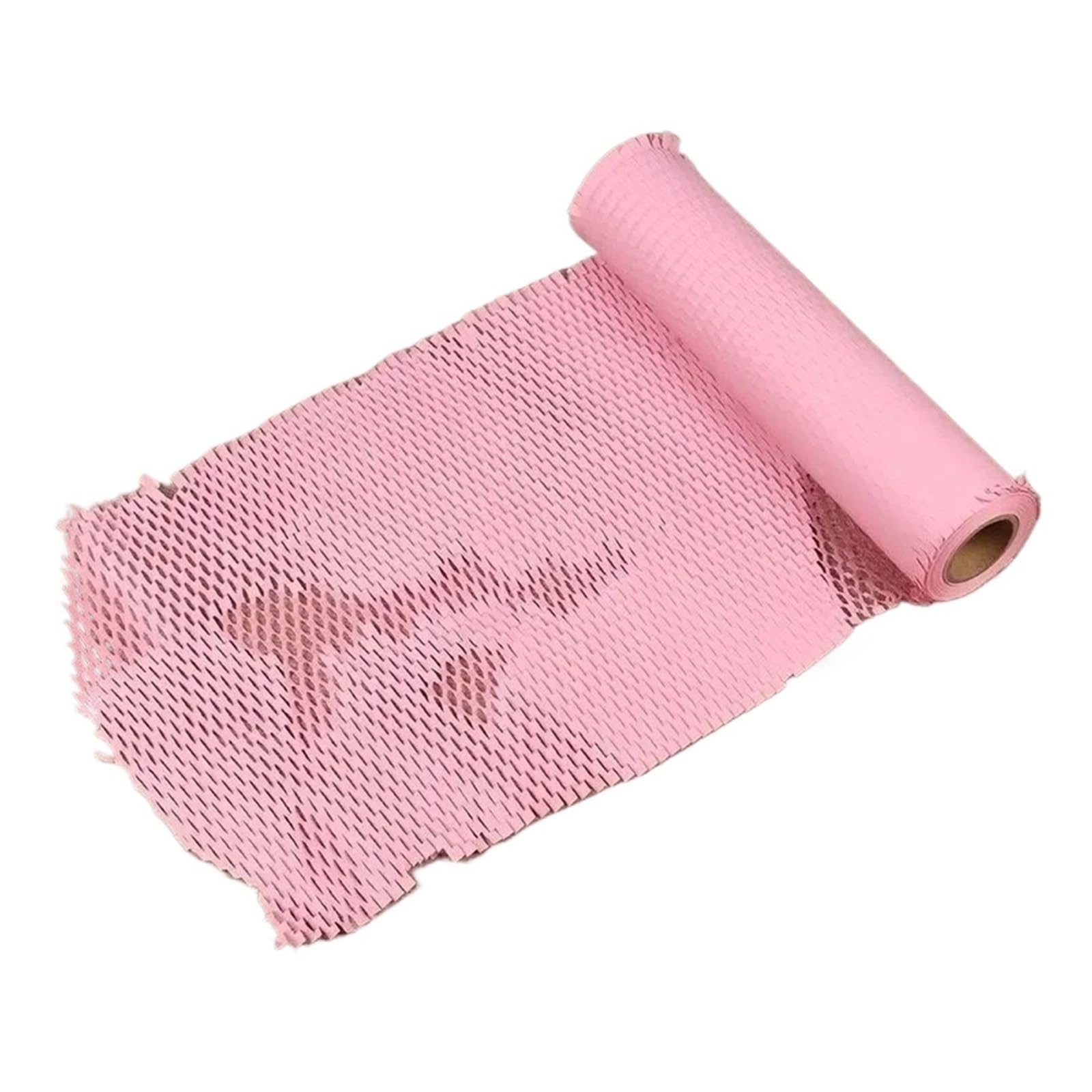 Ppqiru 30Cmx10m Pink Honeycomb Packing Paper Roll,Honeycomb For Cushioning, Crash Protection, Transport Packaging, Gift For Cushioning(30Cmx10m Pink)