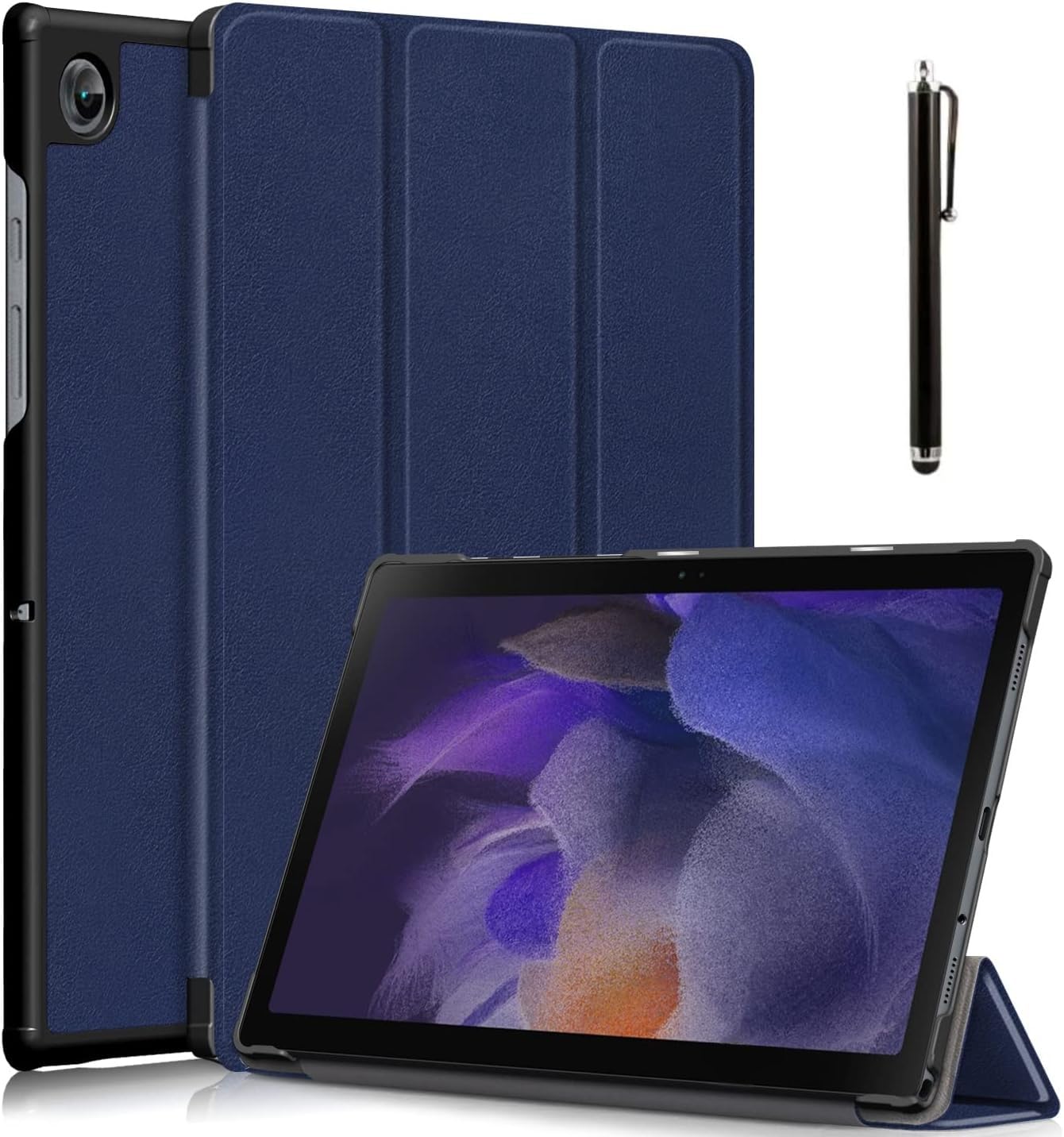 M.G.R.J® Smart Trifold Hard Shell Flip Case Cover for Samsung Galaxy Tab A8 10.5" SM-X200/ SM-X205/ SM-X207 (Auto Sleep/Wake|Magnetic Closure|Stylus Pen) (Blue) (B0CLGX9WWT) Amazon Price History, Amazon Price Tracker