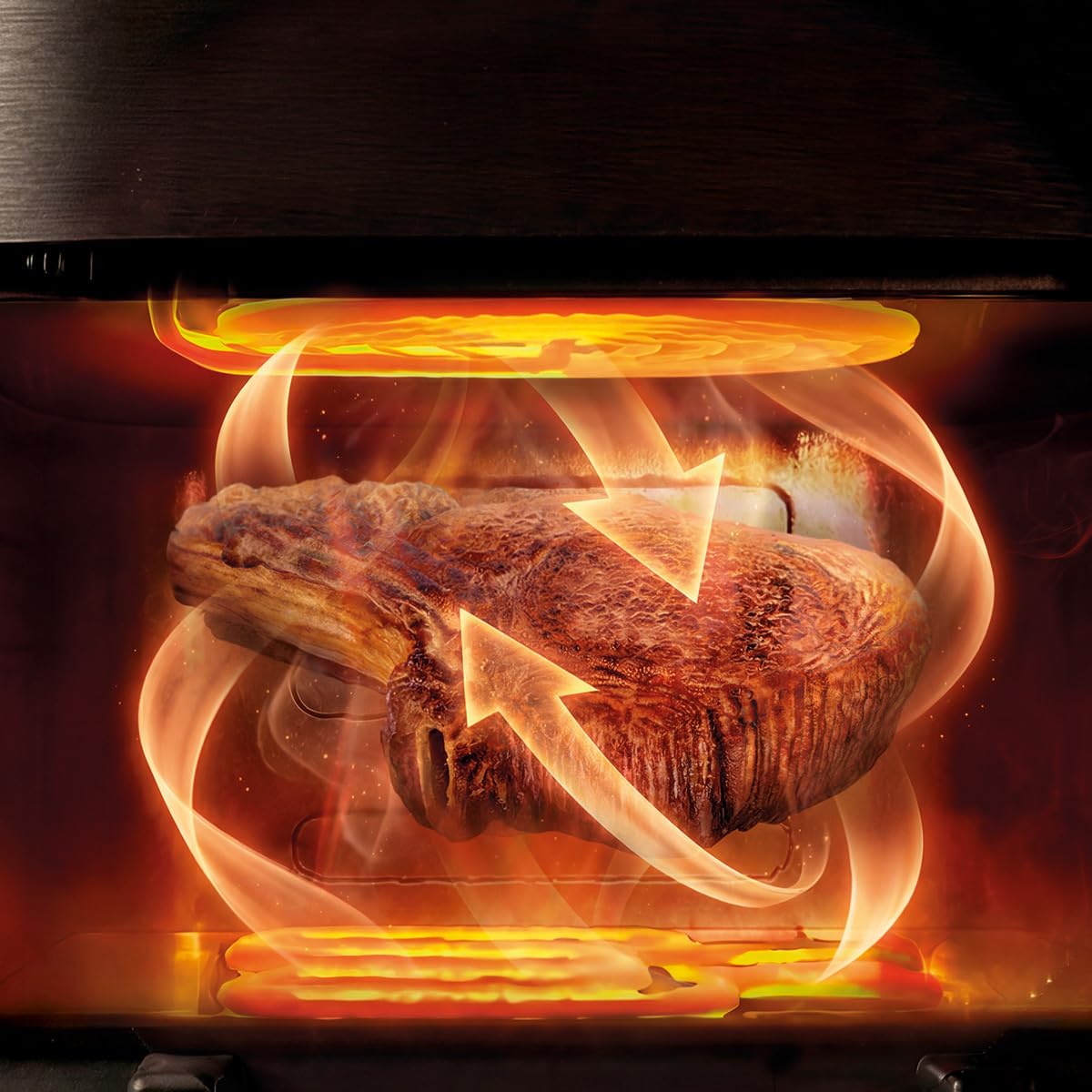 Cecotec Friggitrice ad Aria 10L - Air Fryer Cecofry&Grill Smokin'Prime 11000. 2800W, 3in1: Friggitrice, Grill, Piastra. Affumicatore integrato, Parete divisoria, Temp 40-200°C, Cottura uniforme