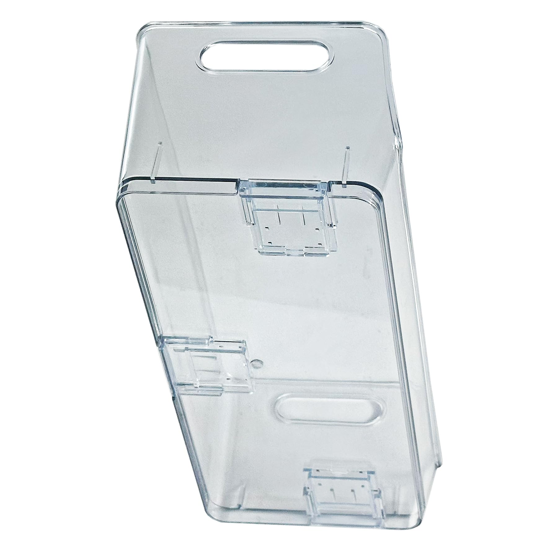 Azar Displays 556756-4PK Lot de 4 bacs de rangement empilables en plastique transparent sans BPA pour placard de cuisine, réfrigérateur, garde-manger