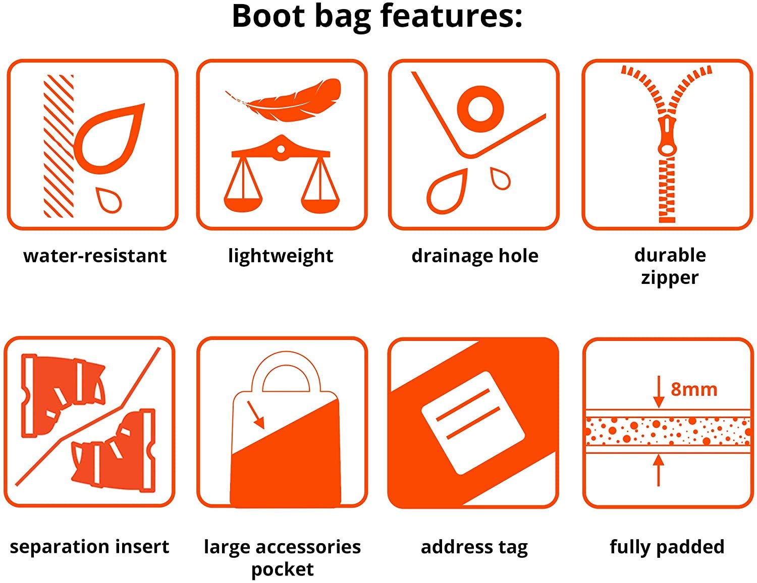 Boot Bag/torba na buty narciarskie Prestige Slim – bardzo praktyczny i wąski plecak/torba na buty narciarskie i snowboardowe Boot Bag/torba na buty narciarskie Prestige Slim – bardzo praktyczny i