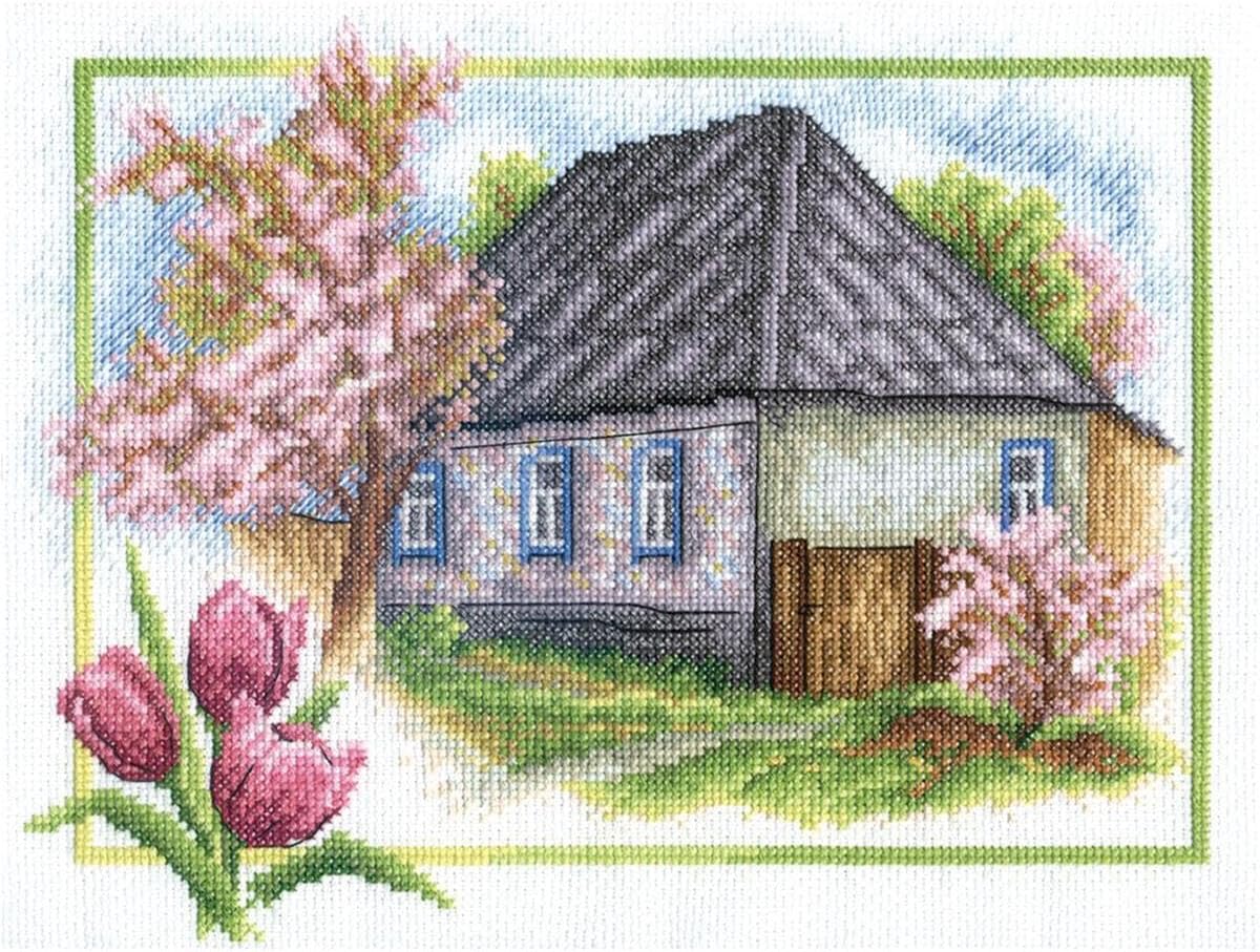 PANNA Counted Cross Stitch kit Rural Spring 26x20cm, DIY
