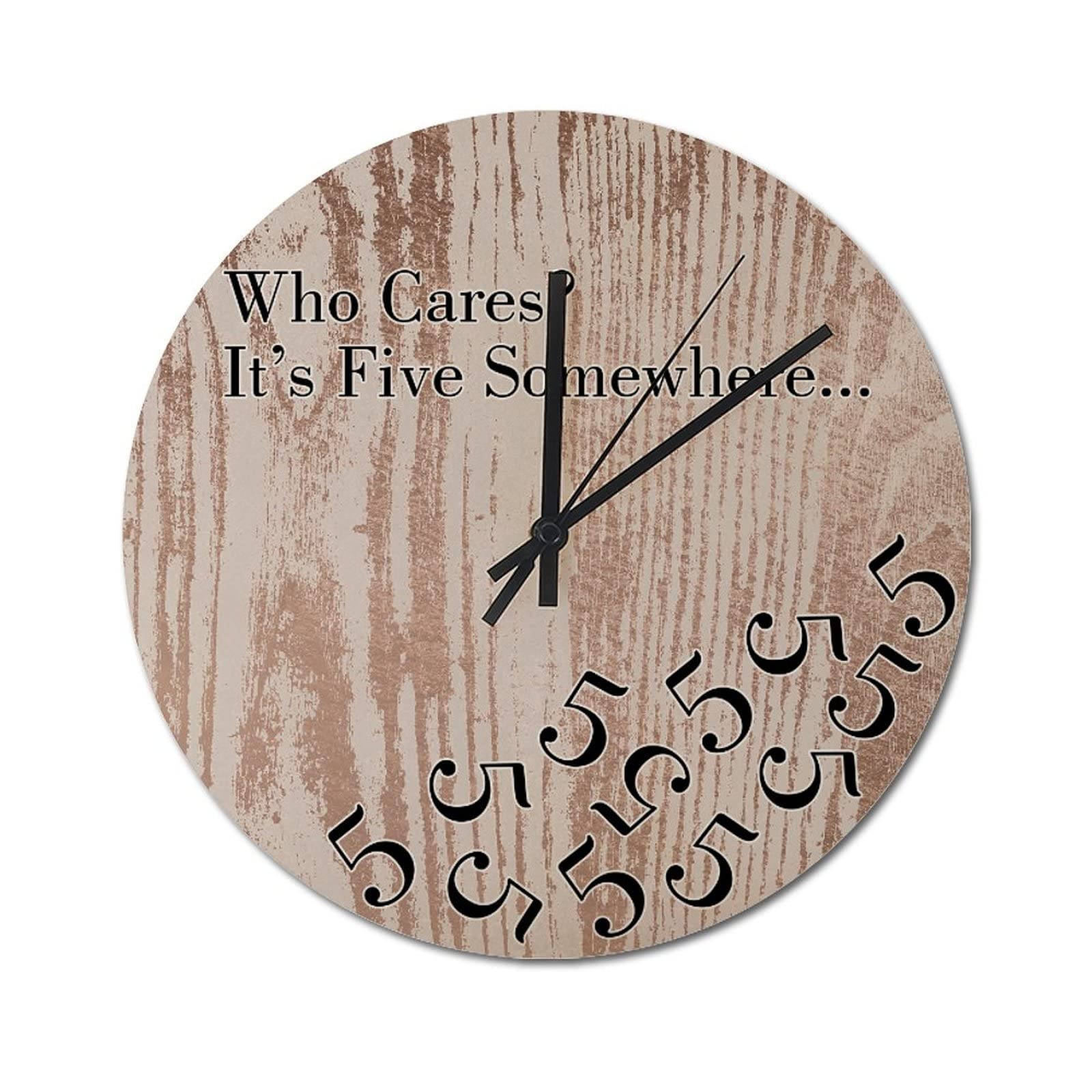 Horloge murale rétro en bois rustique idée cadeau originale pour une crémaillère