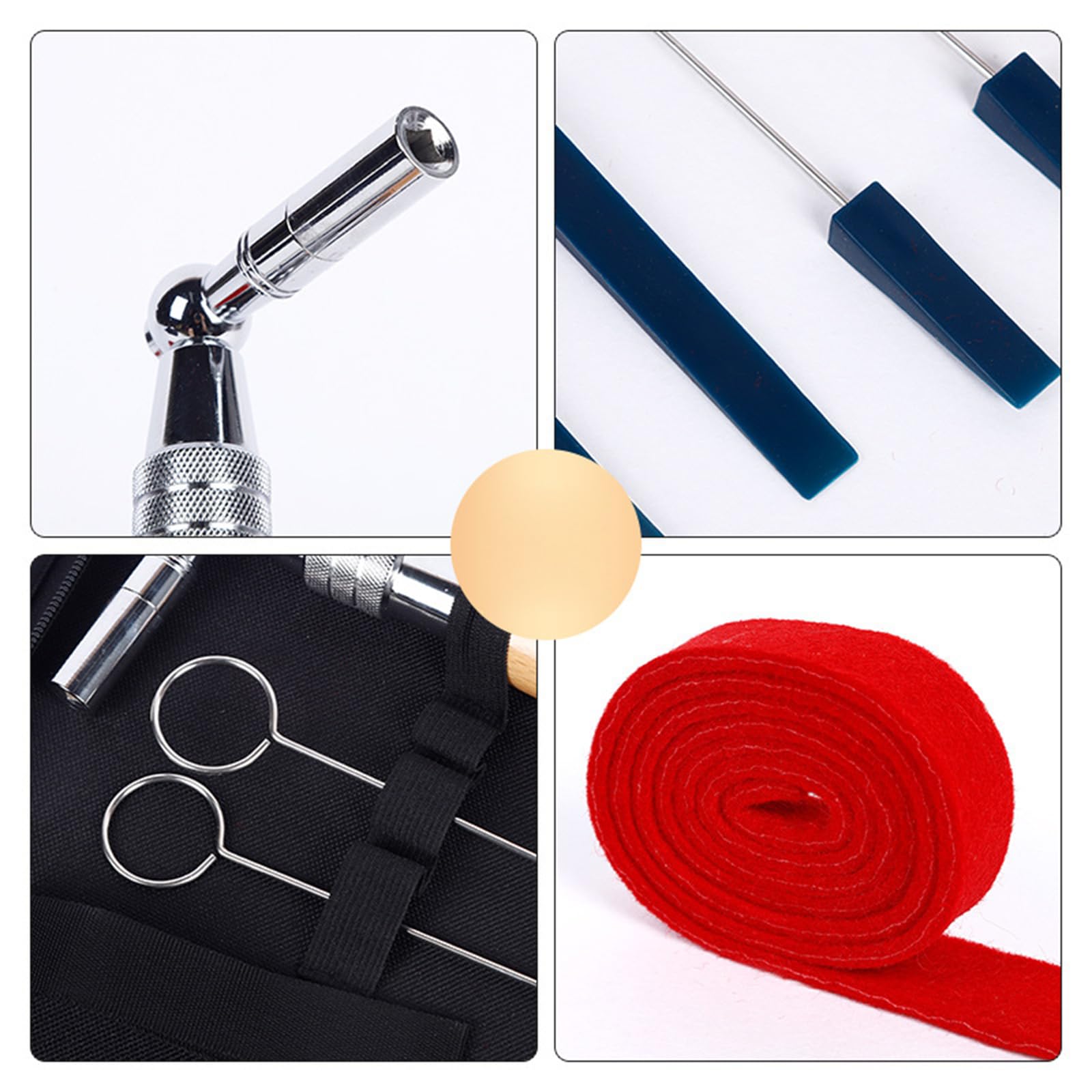 Kit di manutenzione tutto in 1 per pianoforte, strumenti di accordatura con custodia per il trasporto, perfetto per sintonizzatori e appassionati di musica, accessori per accordatura per musicisti