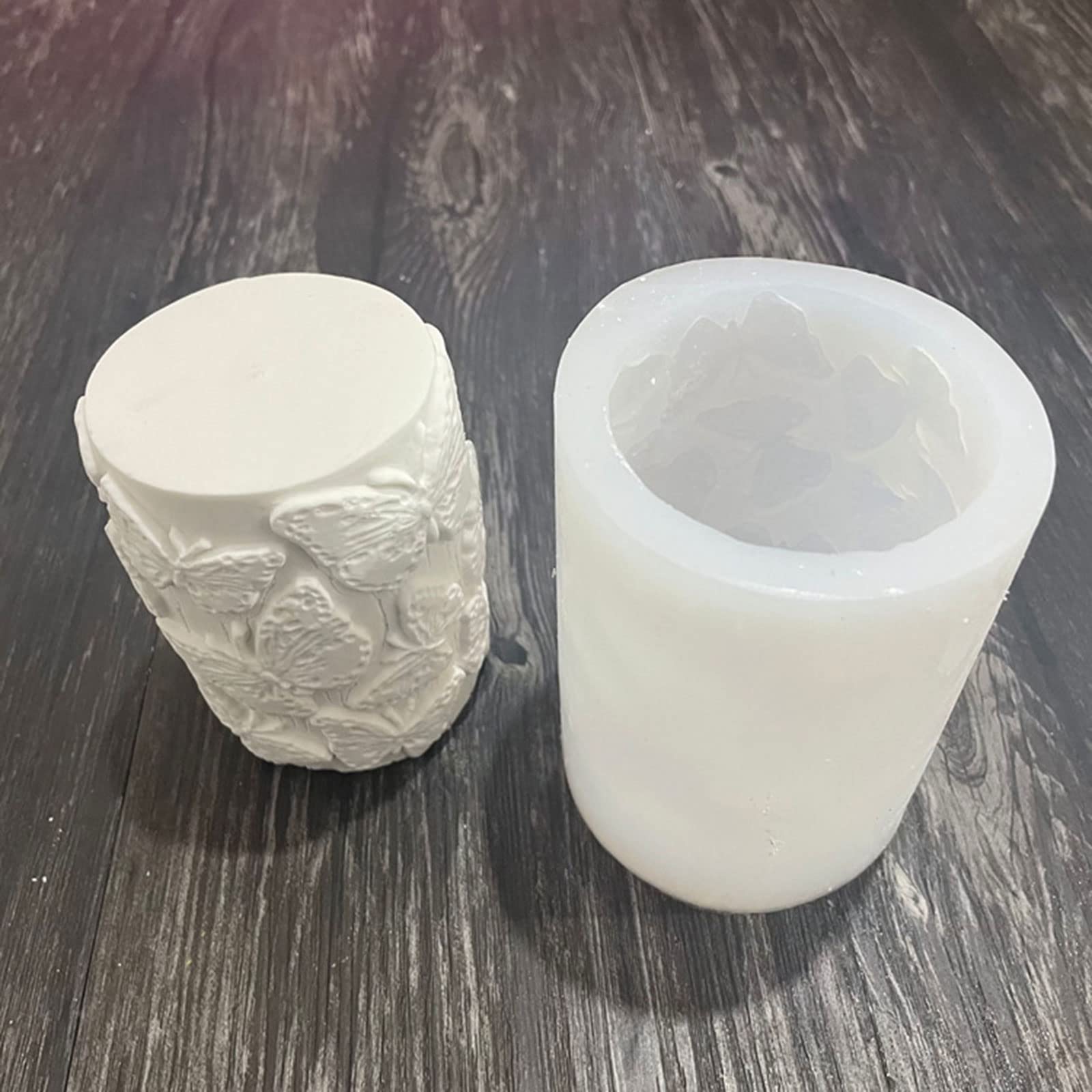 2-in-1 Silikon-Kerzenform Schmetterling & Frangipani – Für Kerzen, Seife, Epoxidharz, Hitzebeständig Bis 230°C