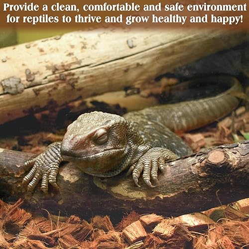 Miniatura 6 de ZeeDix Sustrato de chips de fibra de coco de 10 libras para reptiles, 72 cuartos de galón de fibra de coco, sustrato de cáscara de fibra de coco,