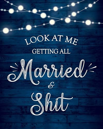 Look At Me Getting All Married &amp; Shit Wedding Planner and Organizer: A Complete Wedding Planning Notebook Journal, Budget Planner &amp; Detailed Checklists, Worksheets, Timeline, Guest List