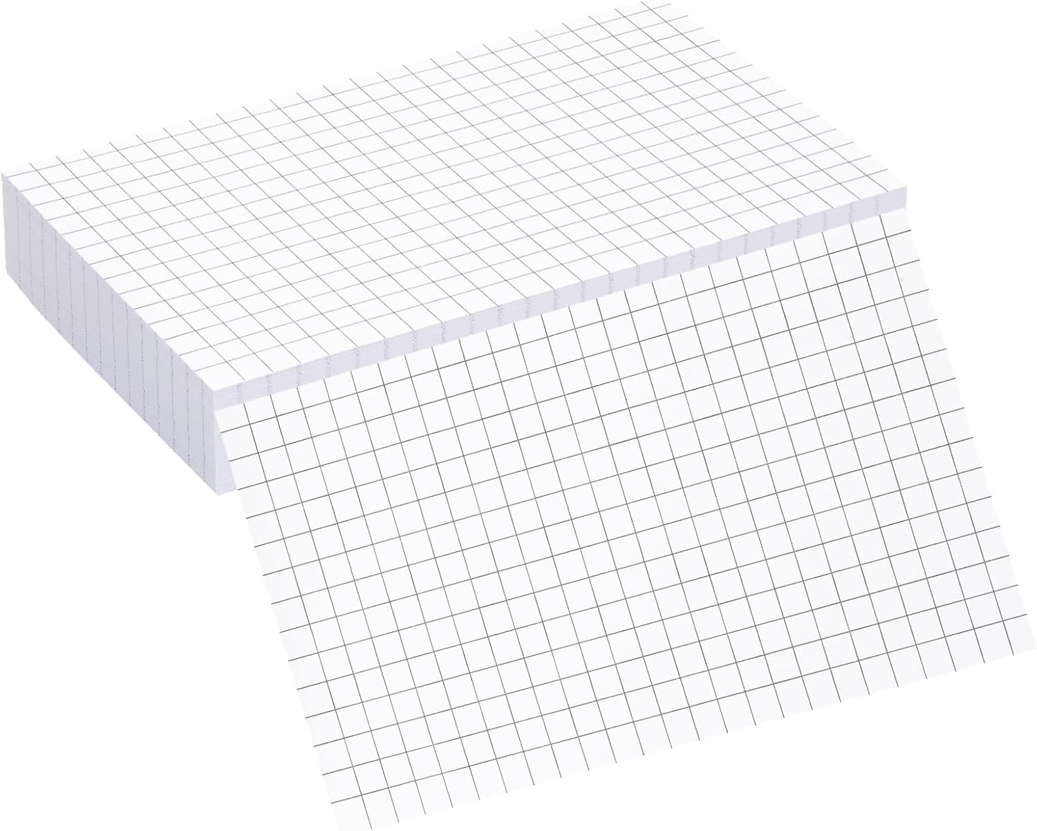 Grid Index Cards 4x6,Double Sided Thick Graph Ruled Notecards, Heavy Weight Flash Cards for Studying,School, Home and Office - White (Grid-100Count, 3 x 5 INCH)