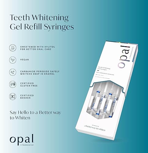 Miniatura 2 de Opal by Opalescence - Gel blanqueador dental 35% para el hogar, jeringas de repuesto, (1 paquete4 jeringas), kit de blanqueamiento dental de