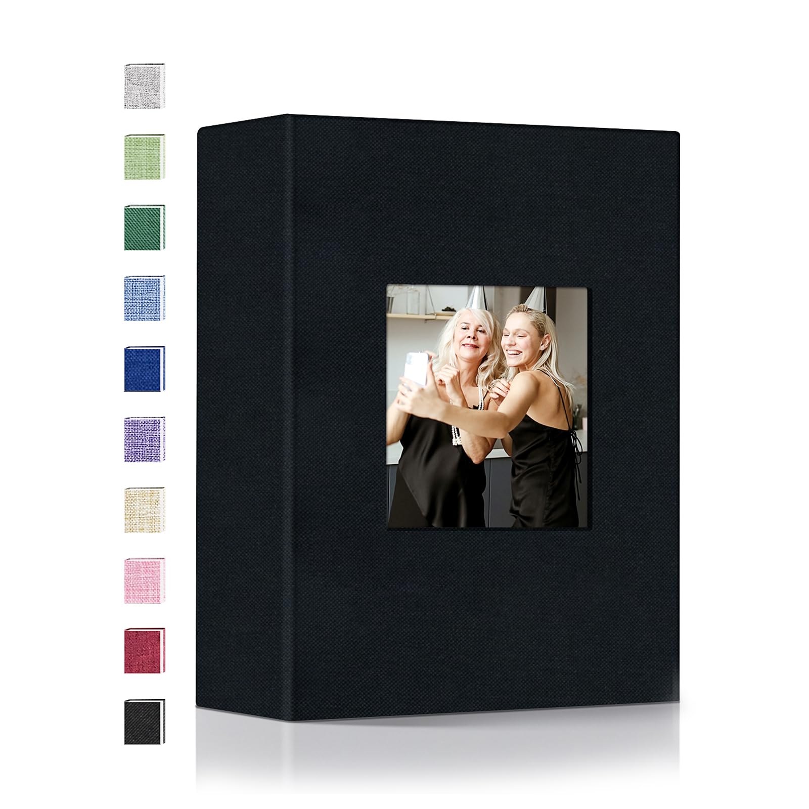 popotoppopotop Photo Album 4x6-100 Photos Photo Books with 100 Vertical Pockets,Linen Cover Albums for Family Wedding Anniversary Baby Vacation PicturesThe Forest Stewardship Council