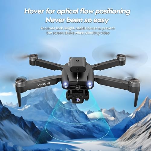 Miniatura 3 de Drone sin escobillas de fotografía aérea 4K - Drone de control remoto con cámara - Quadcopter versátil con retención de altitud, modo sin cabeza,