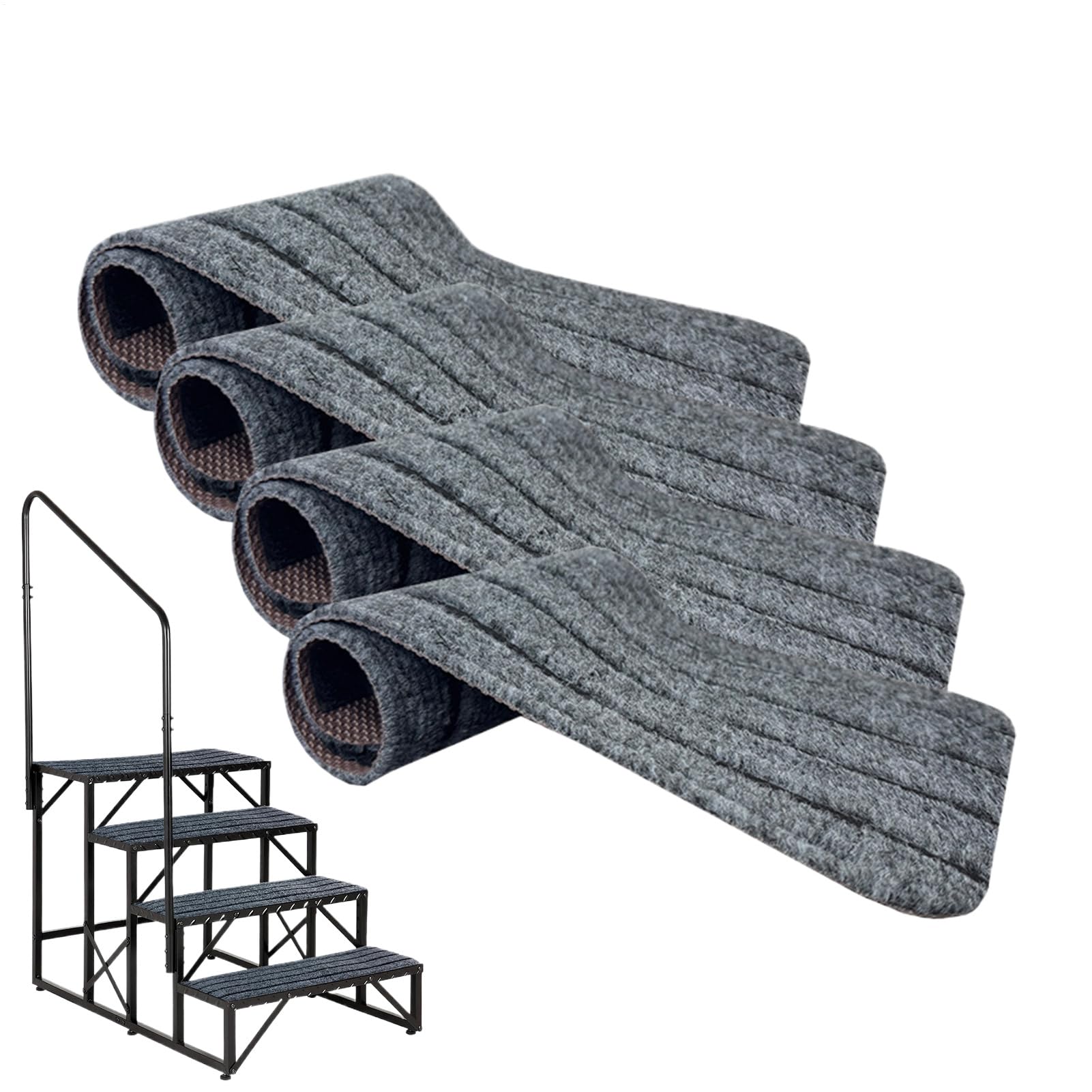 Alfombrillas antideslizantes de viaje para camping y terraza: juego de 4 piezas para mascotas
