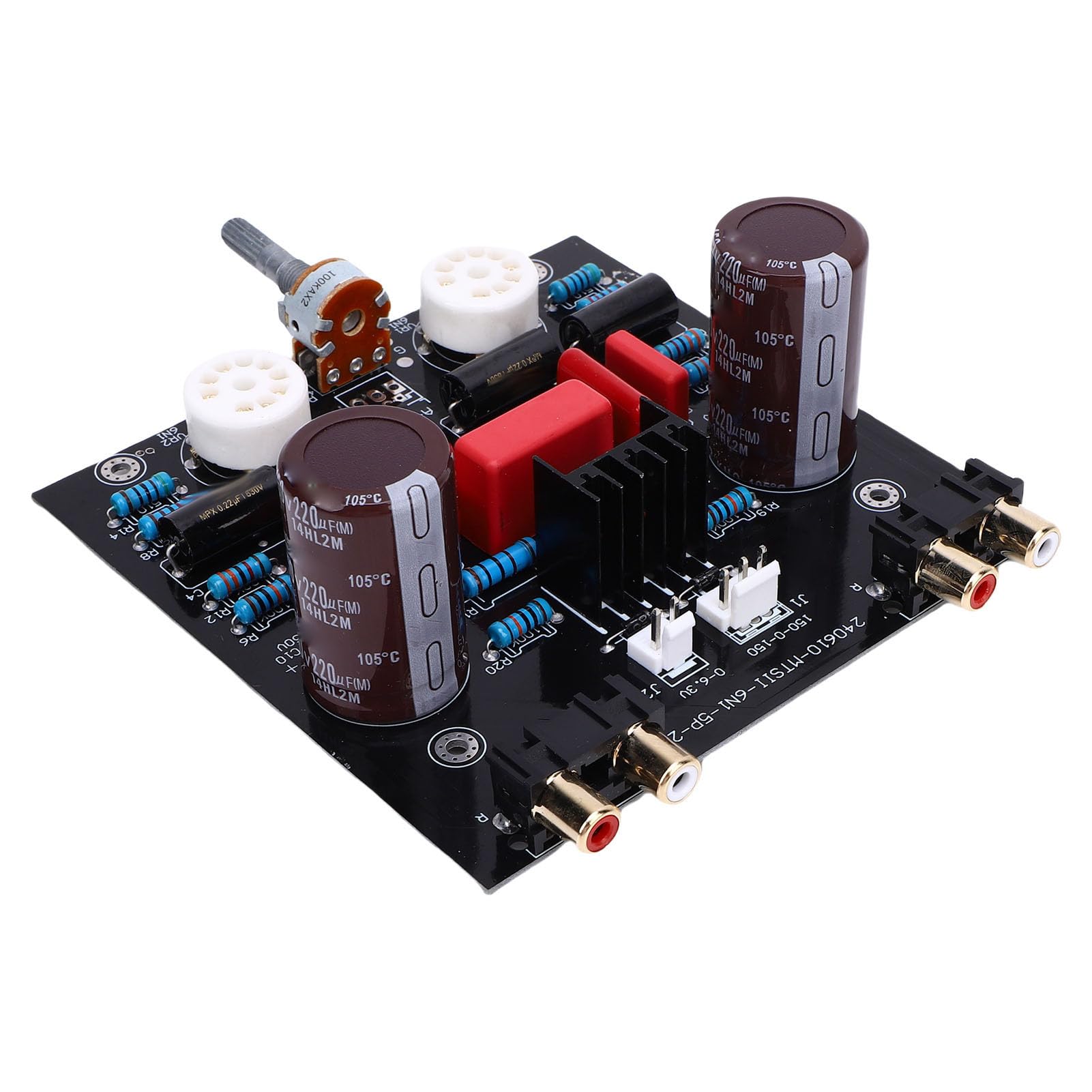 Cocoarm Modulo Preamplificatore Valvolare Elettronico Circuito Preamplificatore Valvolare PCB con Terminali Placcati Oro 12 X 12 Cm Design Modulare Senza Saldature per Appassionati di Audio