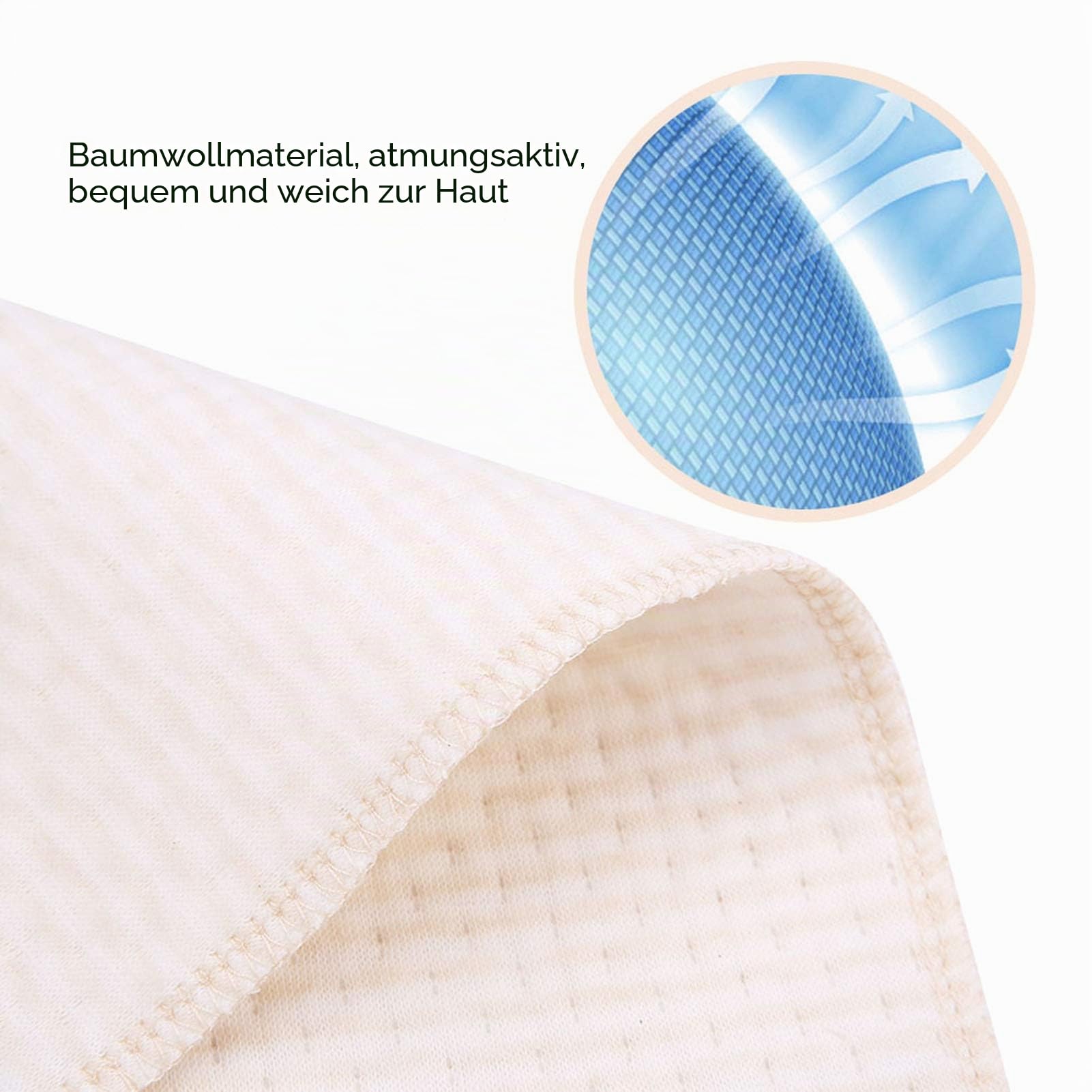 10 Stück Baby-Stoffwindeln aus Baumwolle, Wiederverwendbare Waschbare Einlagewindel, Waschbare Stoffwindeln für Neugeborene für den Sommer
