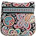 Vera Bradley Triple Zip Hipster Cross Body Bag, Parisian Paisley, One Size