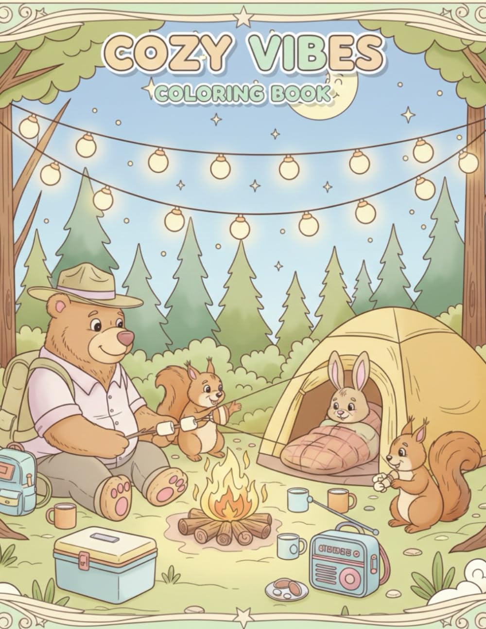 Cozy Vibes: Coloring Book