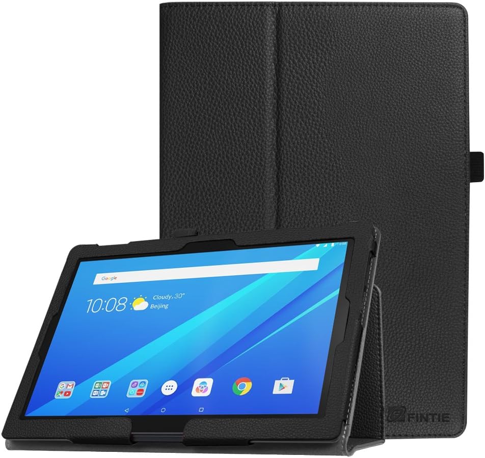 Fintie Case for Lenovo Tab 4 10 / Tab 4 Plus 10 / AT&T Lenovo Moto Tab/TAB E10 TB-X104F 10.1-Inch Tablet - Premium PU Leather Folio Stand Cover with Auto Sleep/Wake, Black