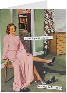 Anne Taintor Kickass Shoes birthday card