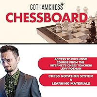 Vista 2 de GothamChess Board Foldable & Portable, Magnetic Chess Pieces, Organized Fitted Storage, Includes Course by International Master Levy Rozman, Game