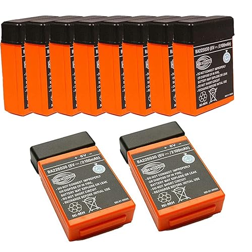 WELLVEUS 10 unids BA225030 6 V 2100 mAh Ni-Mh batería recargable para camión bomba HBC batería de control remoto