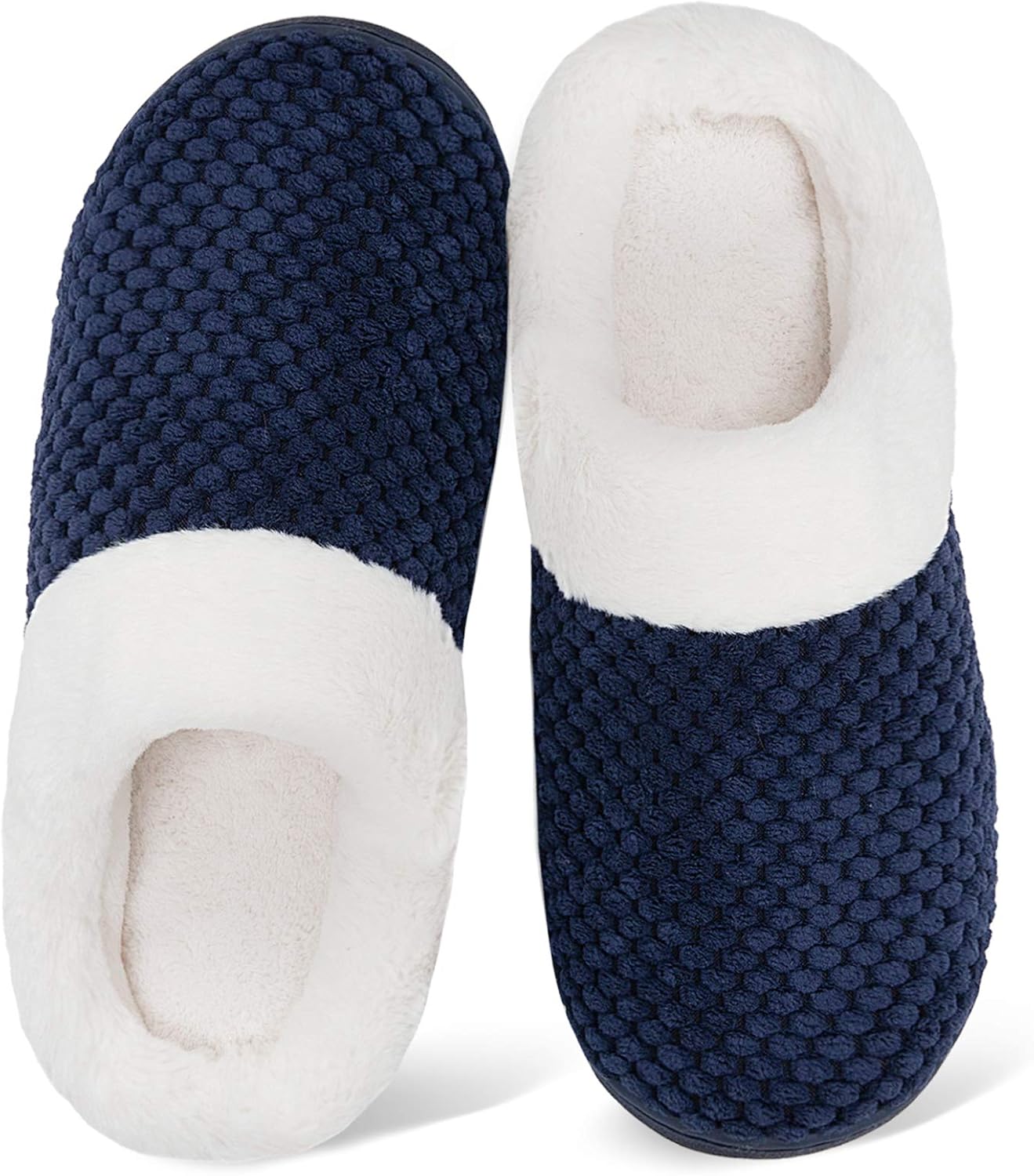 WateLves Women's Slippers Comfort Memory Foam House Slippers Plush Lining Bedroom Shoes for Indoor & Outdoor