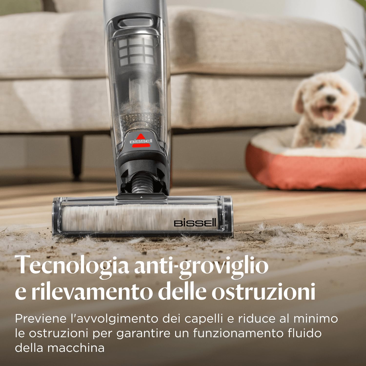Bissell CrossWave OmniForce 3912N Aspirapolvere Senza Fili Aspira e Lava 240m²