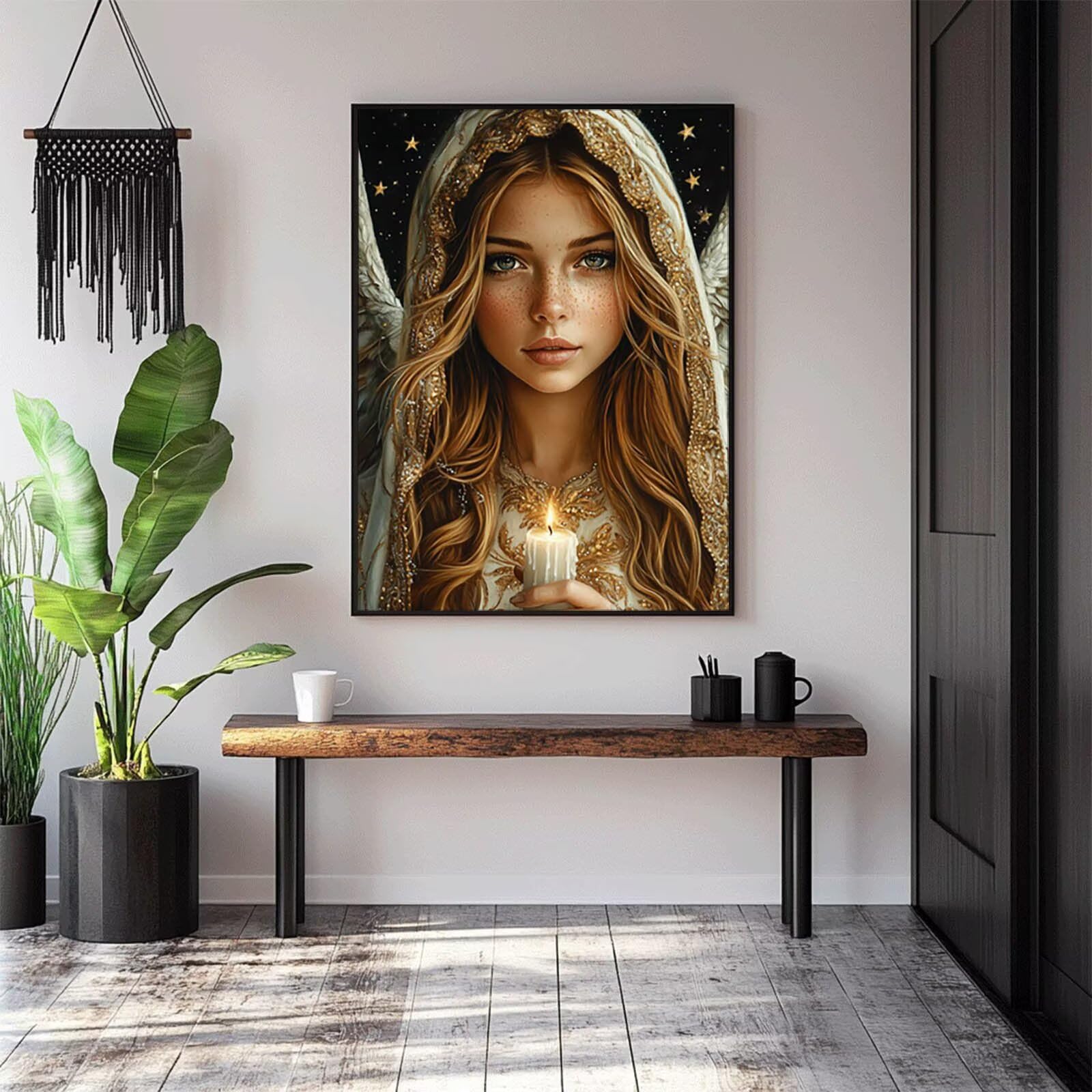 Diamentowe zestawy artystyczne do świec dla dorosłych, 5D damskie zestawy do malowania diamentami dla początkujących, DIY, pełne wiercenie, kryształ, sztuka i rzemiosło dla dzieci, sztuka ścienna
