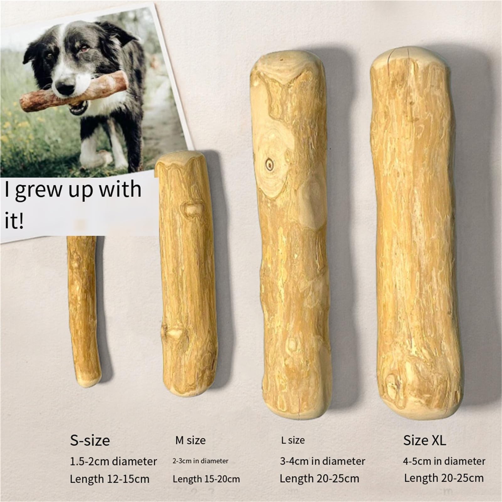 Naturalne drewno kawowe bezpieczne do żucia dla psa ząbkowanie kij szczeniak odprężający produkt do czyszczenia zębów (XL więcej 36,7 kg)