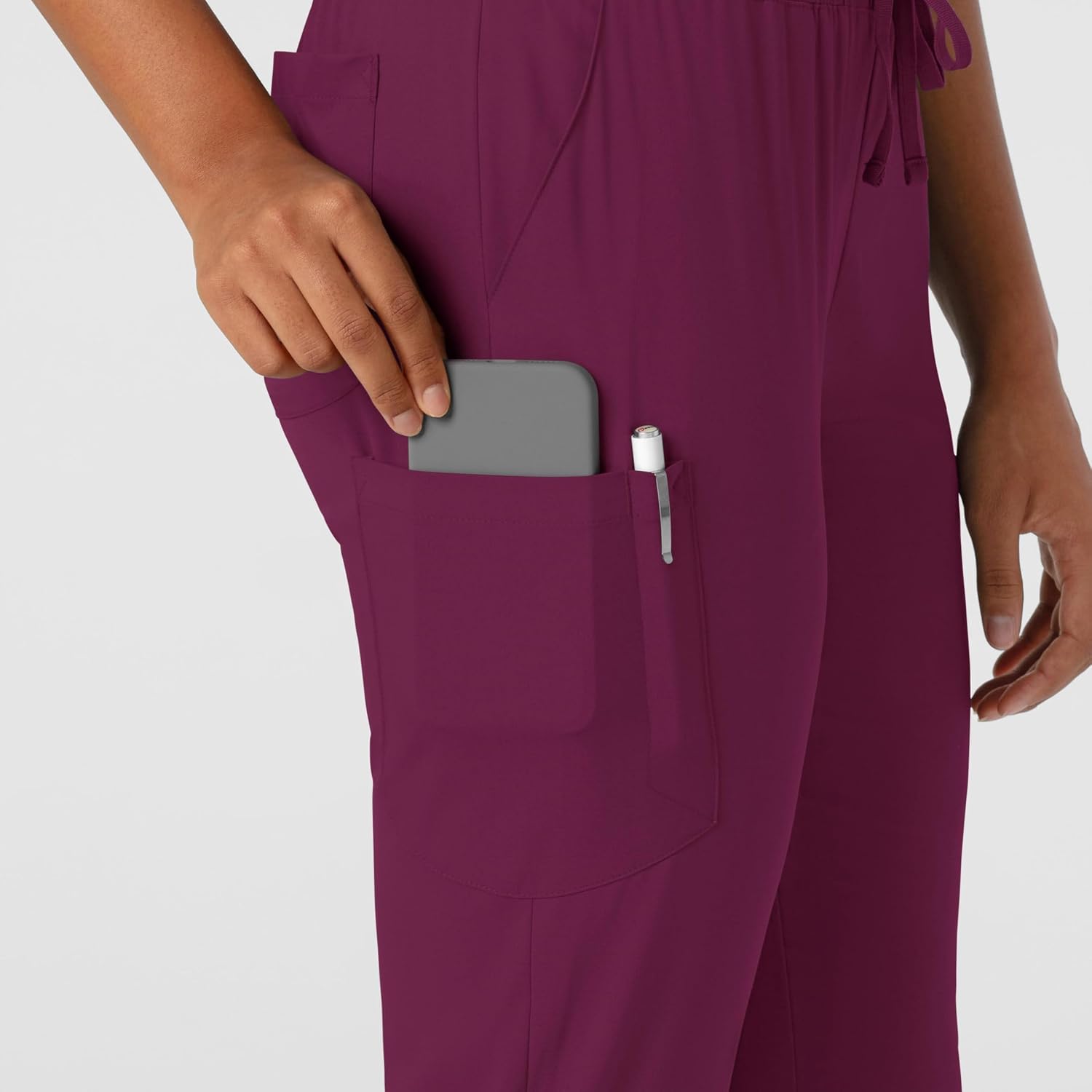 Wink Boundless Women's Jogger Scrub Pant, Wine, L