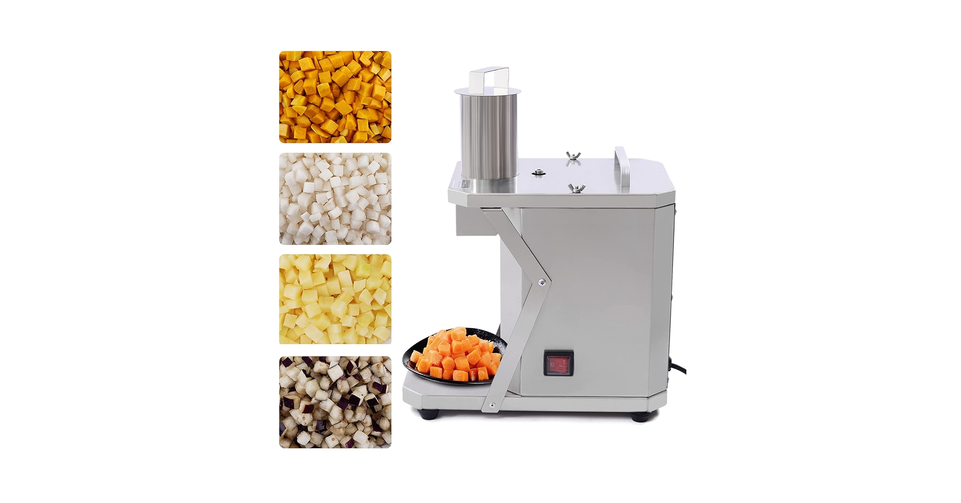 DICE GOODMAN GMR　 美品 Amazon.com: Electric Fruit Dicer Commercial Vegetable Cube