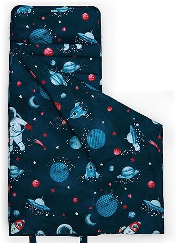 david's kids Juego de colchonetas para siesta para niños pequeños con almohada extraíble, bolsas de dormir ultrasuaves para niños, perfecto para