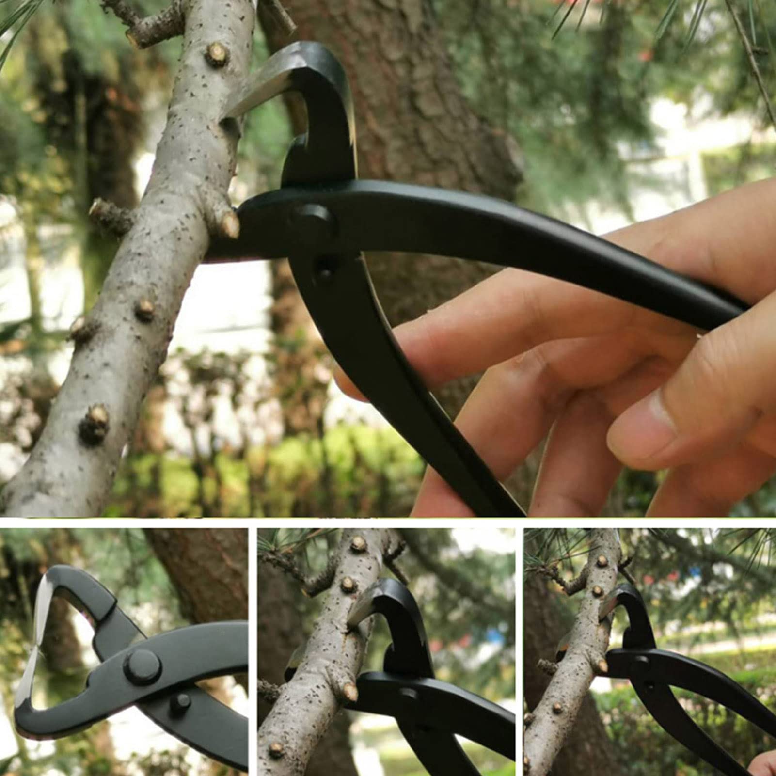 Juego de Herramientas para bonsái, Kit de Recorte de jardín de 6 Piezas de Grado Profesional con Bolsa de Almacenamiento para entusiastas y jardineros del bonsái, aleación de
