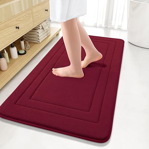 Miniatura 138 de Arotive Tapete de baño de espuma viscoelástica de 30 x 20 pulgadas, ultra suave y absorbente, lavable a máquina, cómodo tapete de baño para suelo