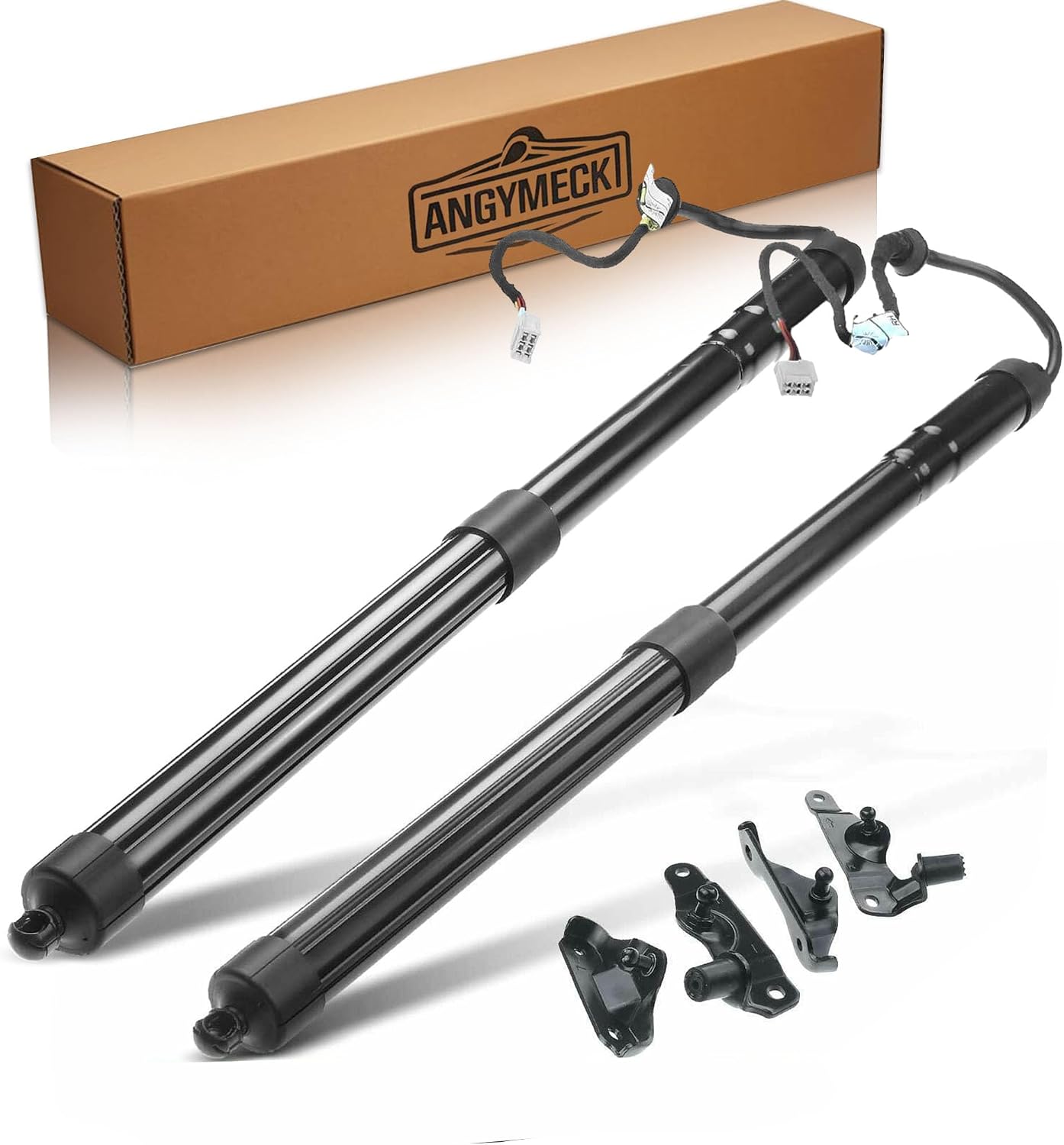 2pcs rear left driver & right passenger side tailgate power hatch lift support strut compatible with 2014-2019 toyota highlander all engine sport utility 6891009120 6891009020